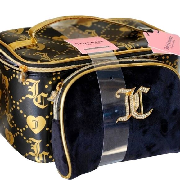 Juicy Couture Logo Heart Cosmetic Case Set - Picture 5 of 6